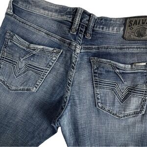 Buckle Salvage Supply Company Anarchy Jeans Men's 34R (33x31)‎ Relaxed Straight